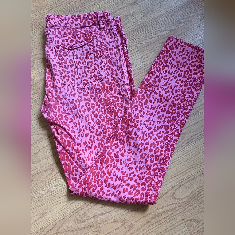 Tripp Pink Cheetah Skinny Jeans